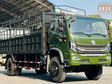 Xe tải Chiến Thắng 9 tấn 2 cầu thùng mui bạt tổng thể với thiết kế mạnh mẽ, tiết kiệm nhiên liệu