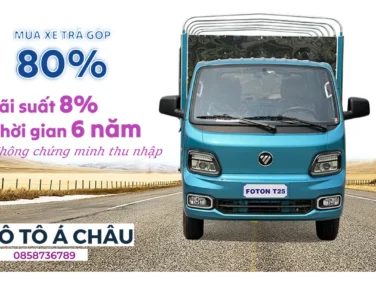 Giá xe tải FOTON T25S 1.3 tấn Thùng Mui Bạt 2025 – chỉ 271 triệu, hỗ trợ trả góp 80%